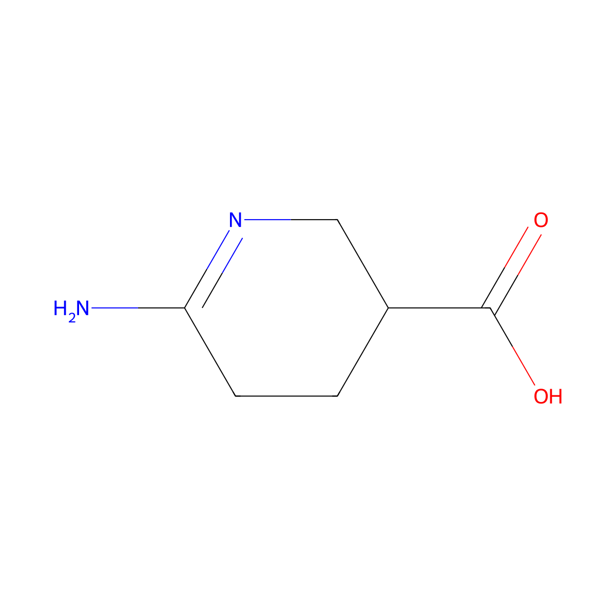 6-amino-2,3,4,5-tetrahydropyridine-3-carboxylic Acid molecular structure, CAS 158832-71-4