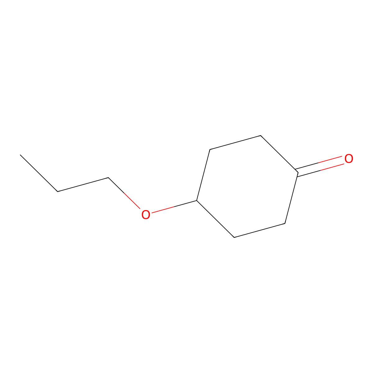 4-Propoxycyclohexanone molecular structure, CAS 158836-67-0