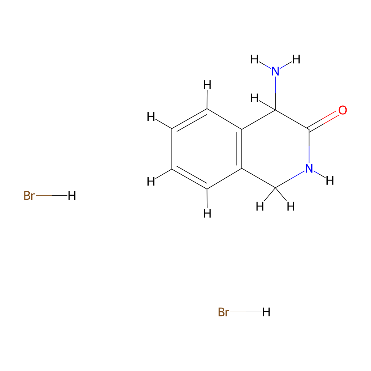 4-Amino-1,2,3,4-tetrahydroisoquinolin-3-one dihydrobromide molecular structure, CAS 1588440-86-1