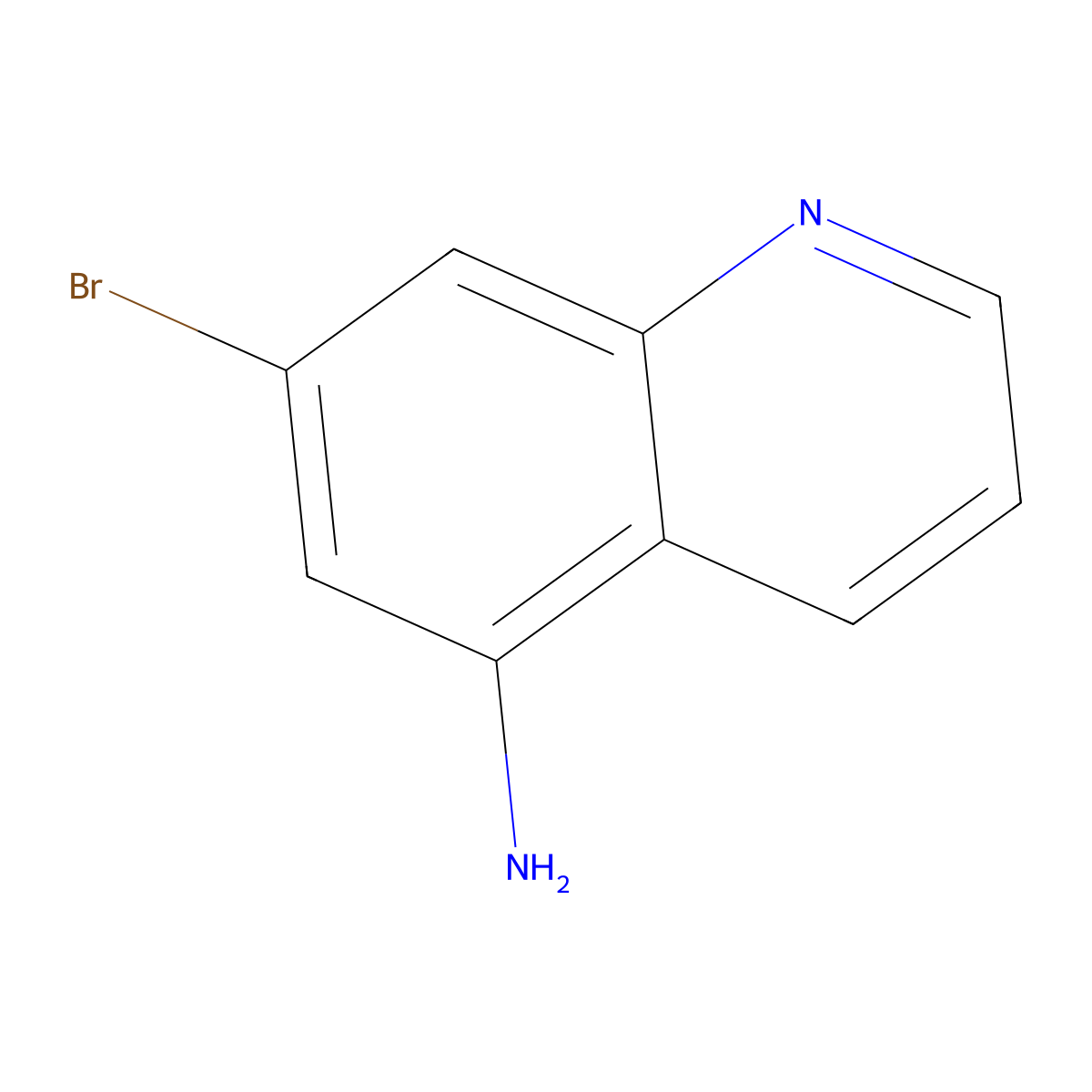 7-Bromoquinolin-5-amine molecular structure, CAS 1588440-90-7
