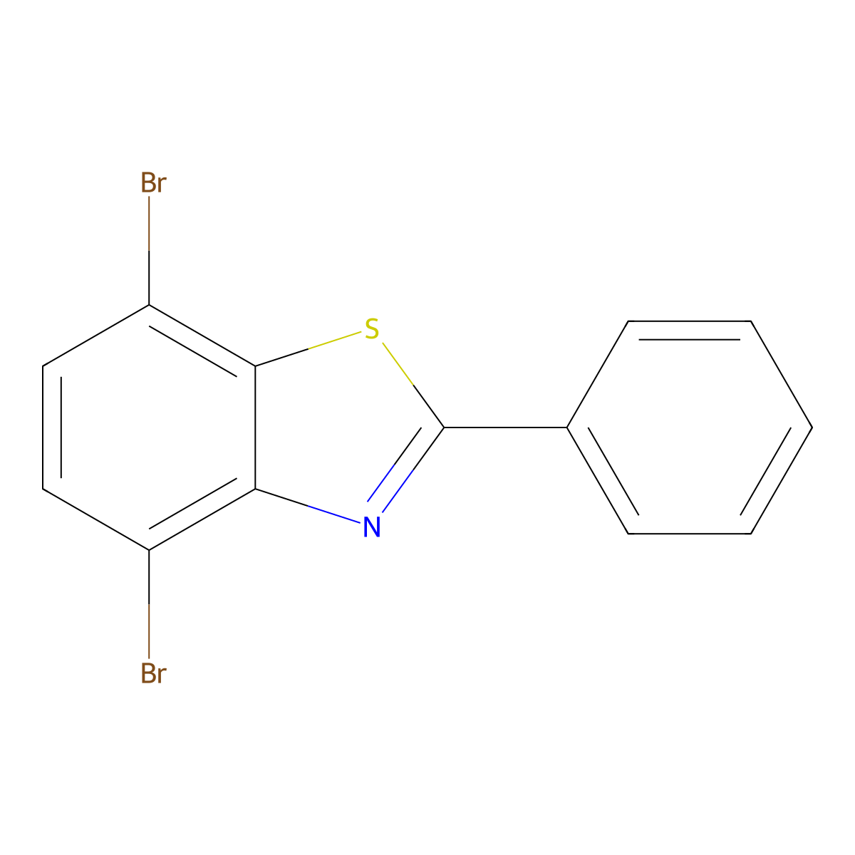 4,7-Dibromo-2-phenylbenzo[d]thiazole molecular structure, CAS 1588440-95-2