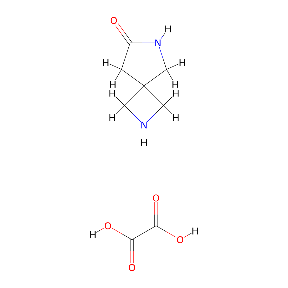2,6-Diazaspiro[3.4]octan-7-one oxalate molecular structure, CAS 1588440-97-4