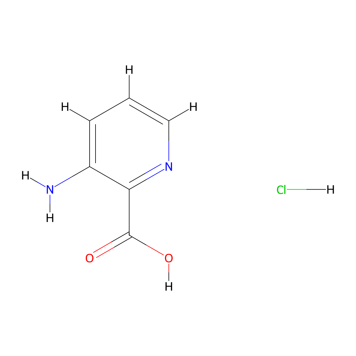 3-Aminopicolinic acid hydrochloride molecular structure, CAS 1588441-17-1
