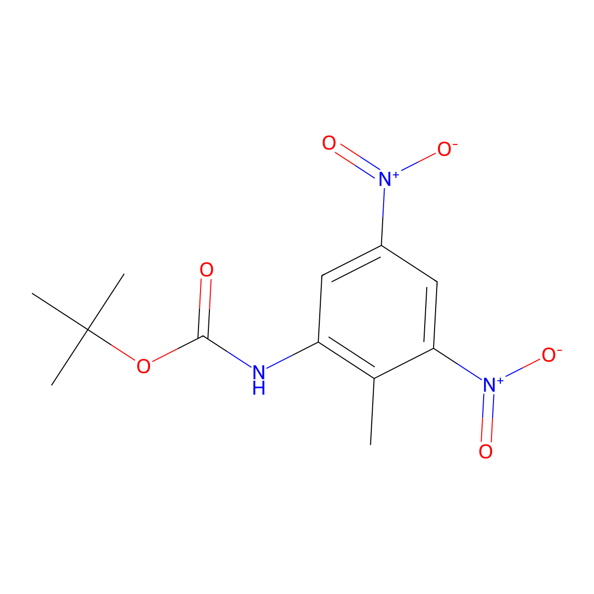 tert-Butyl (2-methyl-3,5-dinitrophenyl)carbamate molecular structure, CAS 1588441-20-6