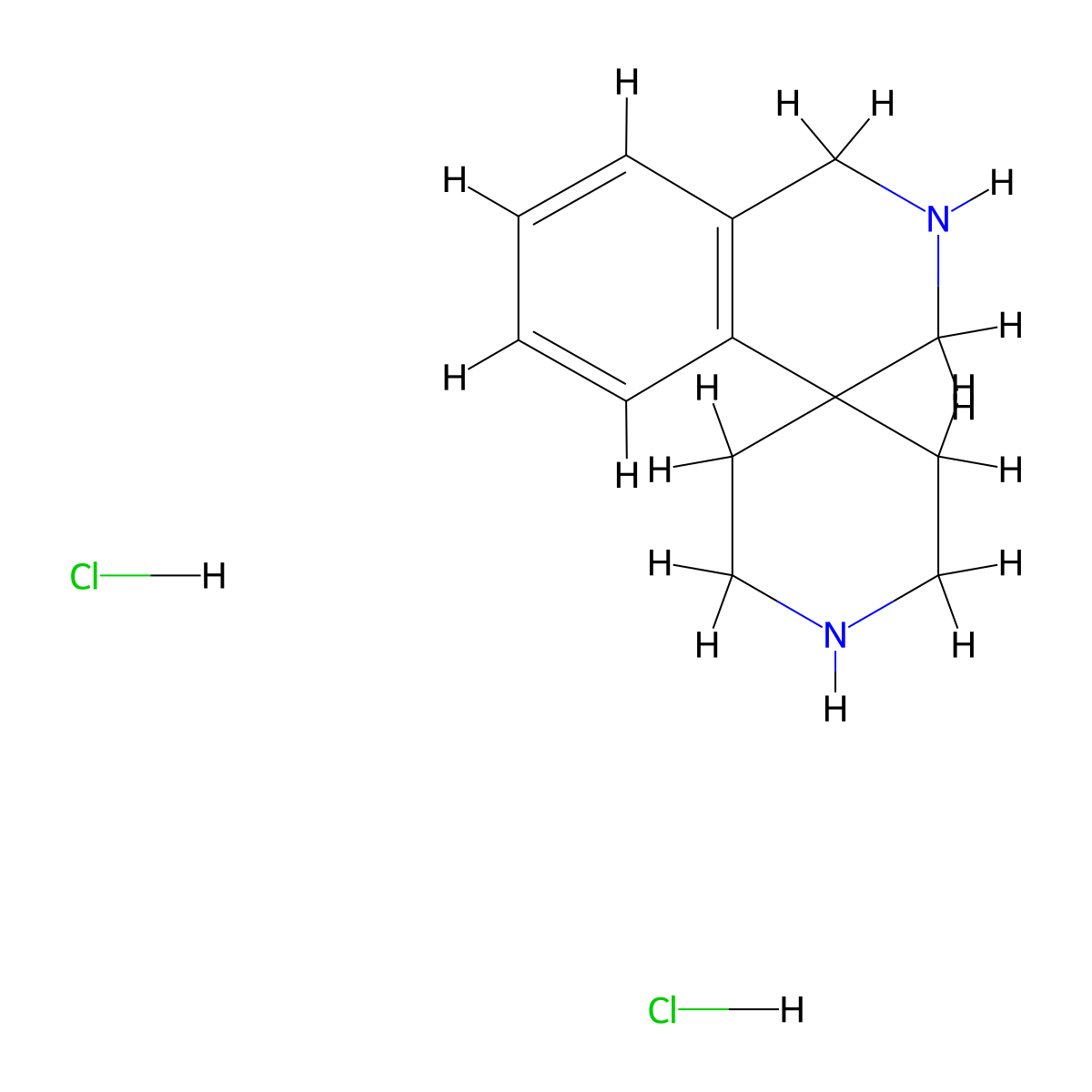 2,3-Dihydro-1H-spiro[isoquinoline-4,4'-piperidine] dihydrochloride molecular structure, CAS 1588441-25-1