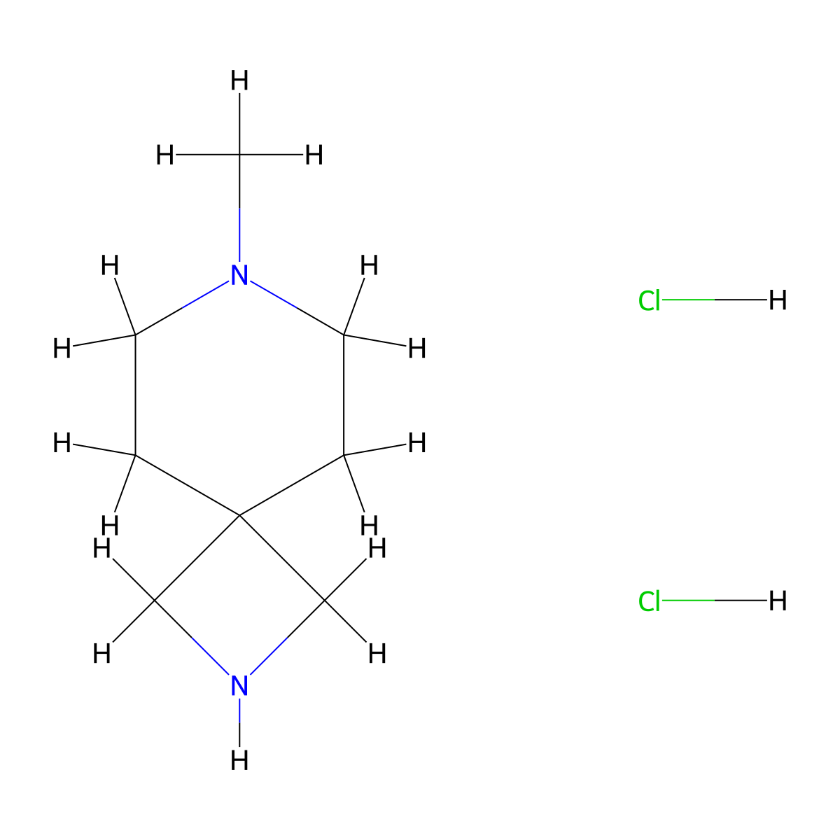 7-Methyl-2,7-diazaspiro[3.5]nonane dihydrochloride molecular structure, CAS 1588441-26-2