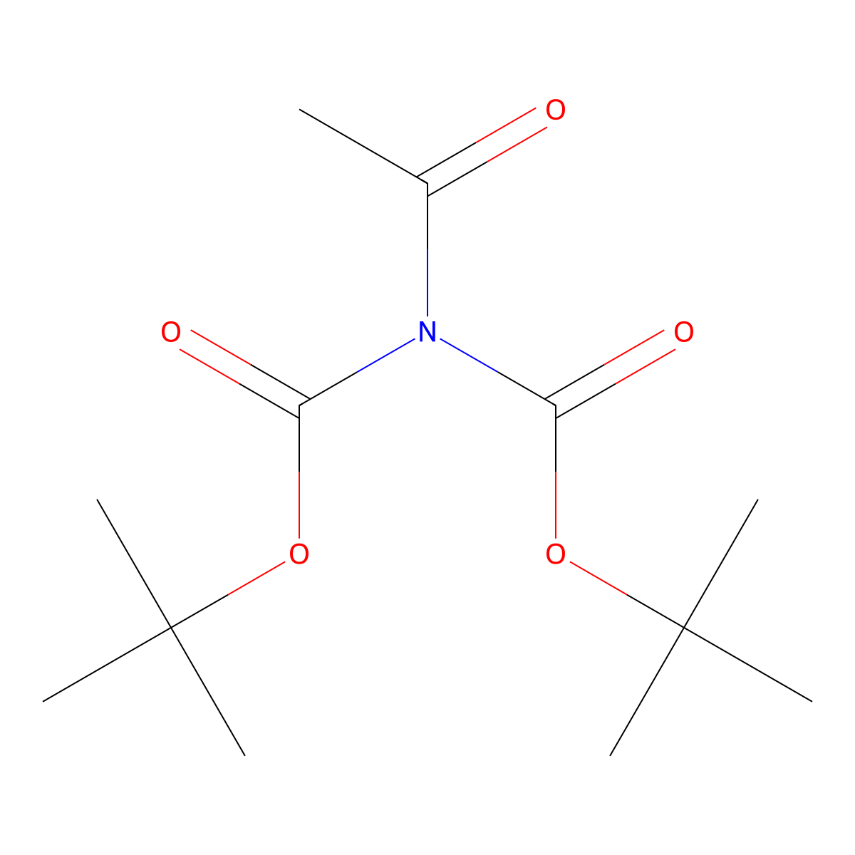 (Di-tert-butoxycarbonyl)acetylamine molecular structure, CAS 1588441-36-4