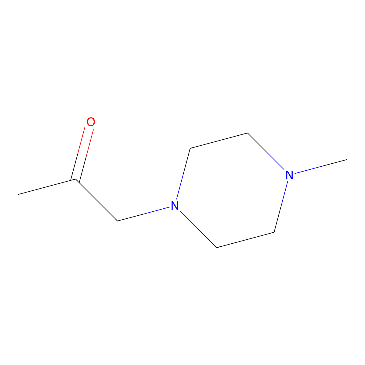 1-(4-Methylpiperazin-1-yl)propan-2-one molecular structure, CAS 15885-04-8