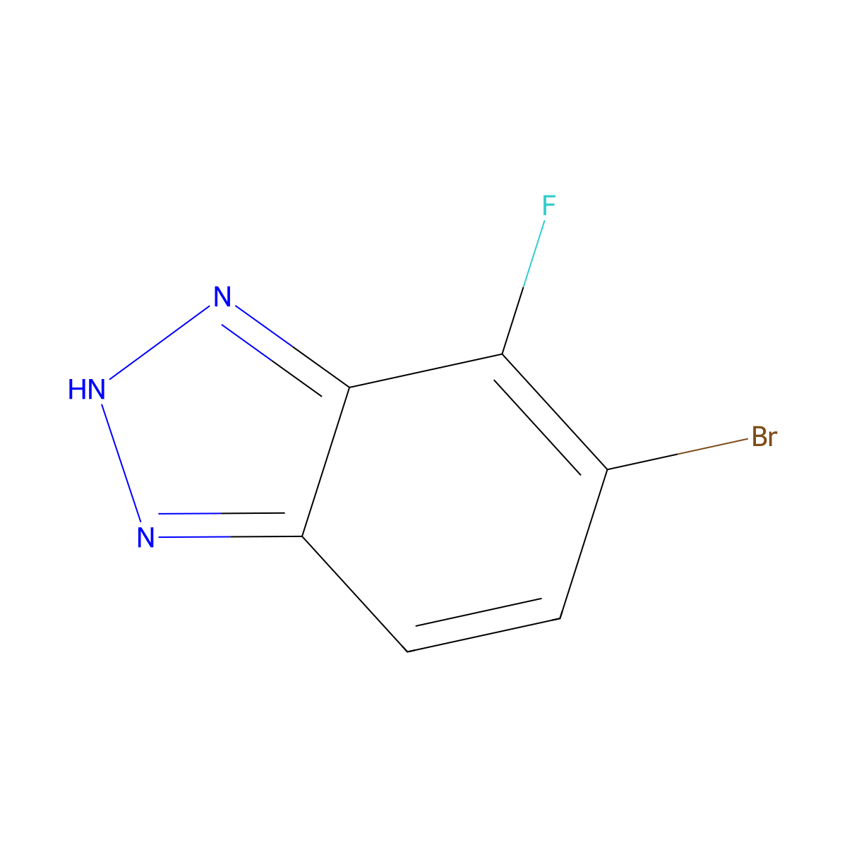 6-bromo-7-fluoro-1H-benzo[d][1,2,3]triazole molecular structure, CAS 1588508-95-5