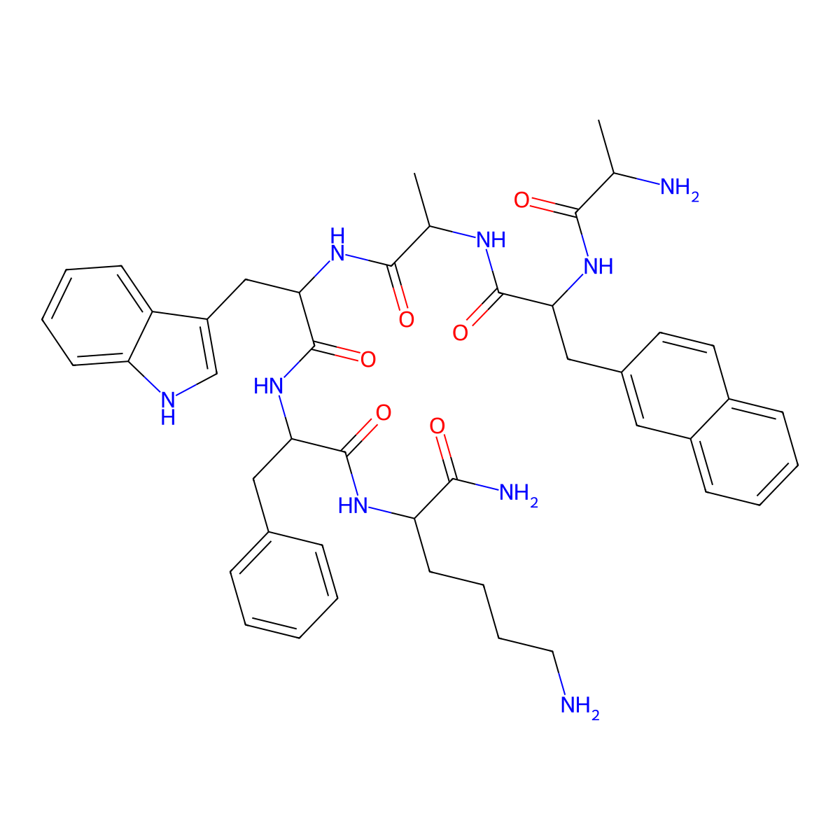 Pralmorelin molecular structure, CAS 158861-67-7