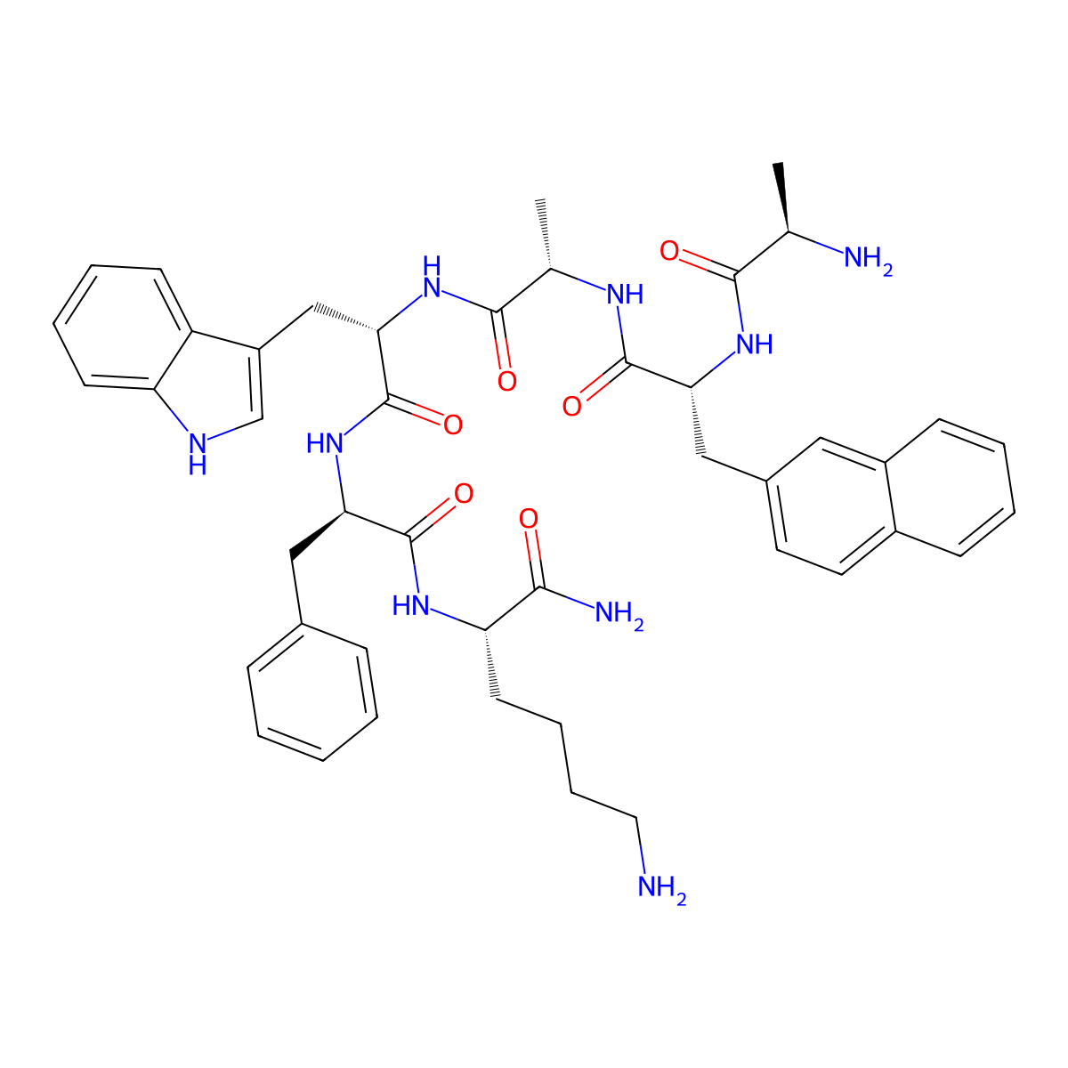 Pralmorelin molecular structure, CAS 158861-67-7