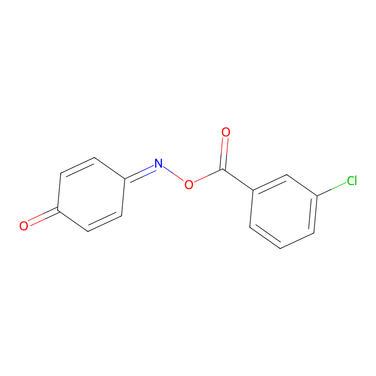[(4-Oxocyclohexa-2,5-dien-1-ylidene)amino] 3-chlorobenzoate molecular structure, CAS 158868-64-5