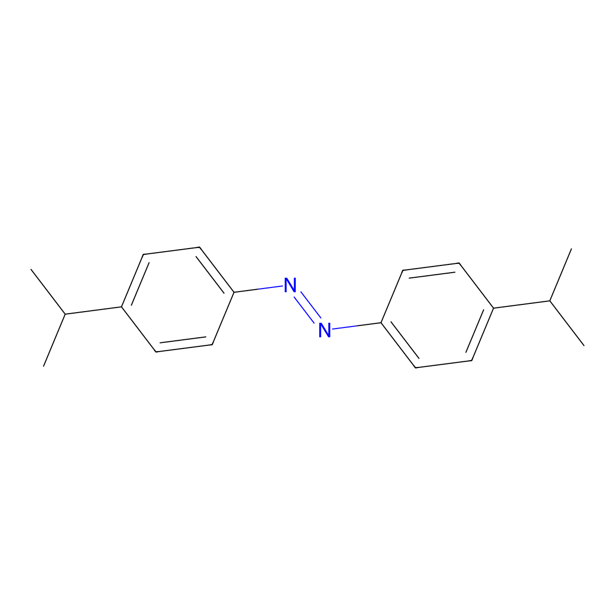 p,p'-Azocumene molecular structure, CAS 15887-26-0