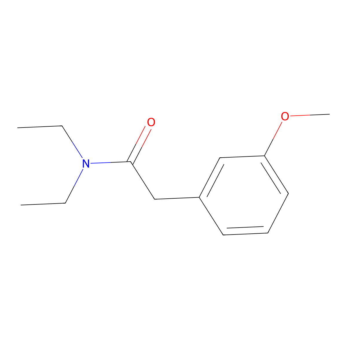 N,N-diethyl-2-(3-methoxyphenyl)acetamide molecular structure, CAS 158875-52-6