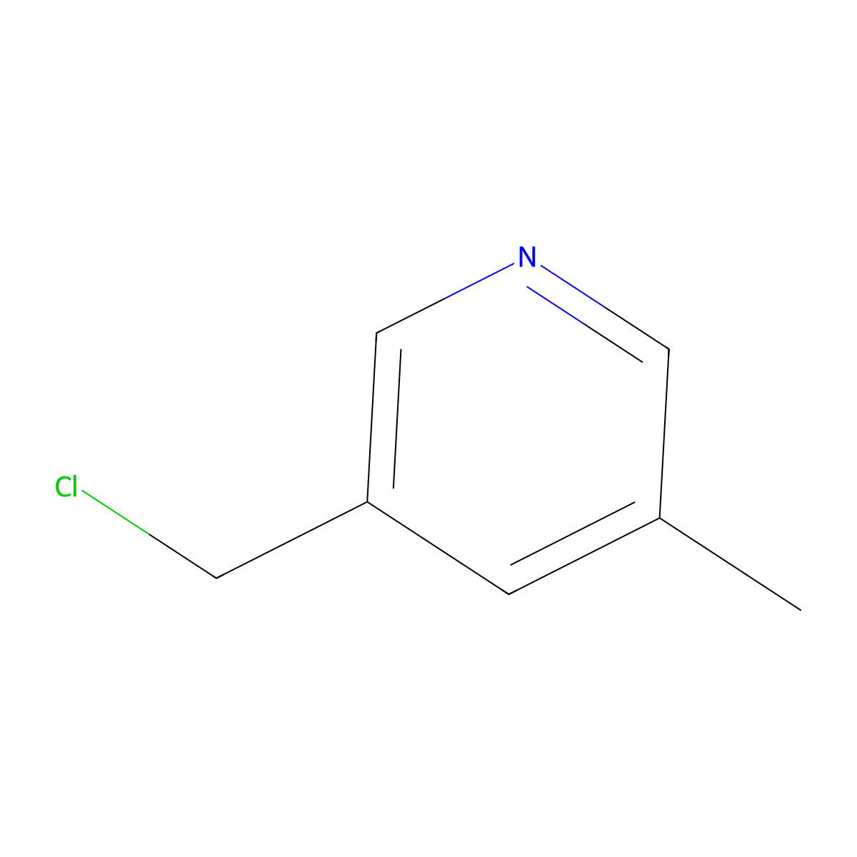 3-(Chloromethyl)-5-methylpyridine molecular structure, CAS 158876-83-6