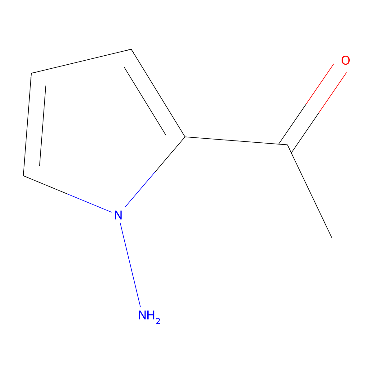 1-(1-Amino-1H-pyrrol-2-yl)ethanone molecular structure, CAS 158883-64-8