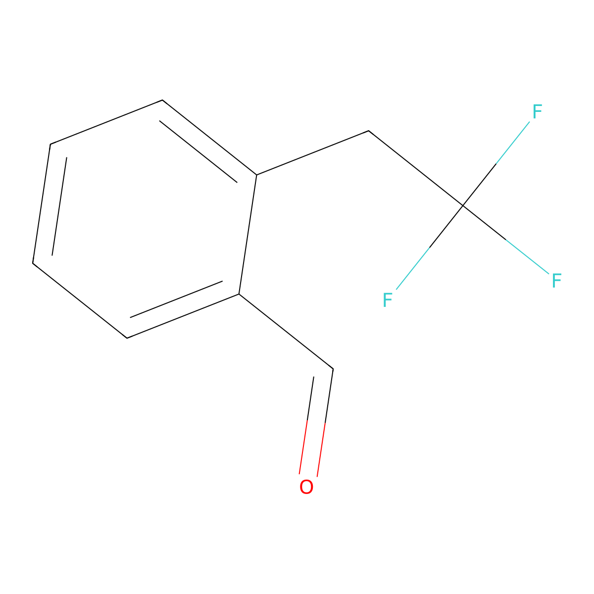 2-(2,2,2-Trifluoroethyl)benzaldehyde molecular structure, CAS 158884-42-5