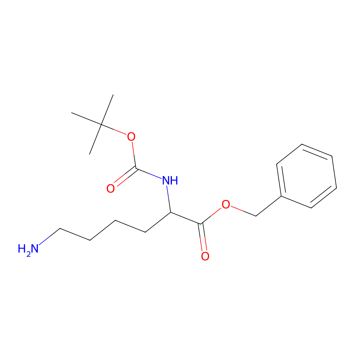 (S)-Benzyl 6-amino-2-((tert-butoxycarbonyl)amino)hexanoate molecular structure, CAS 158896-17-4
