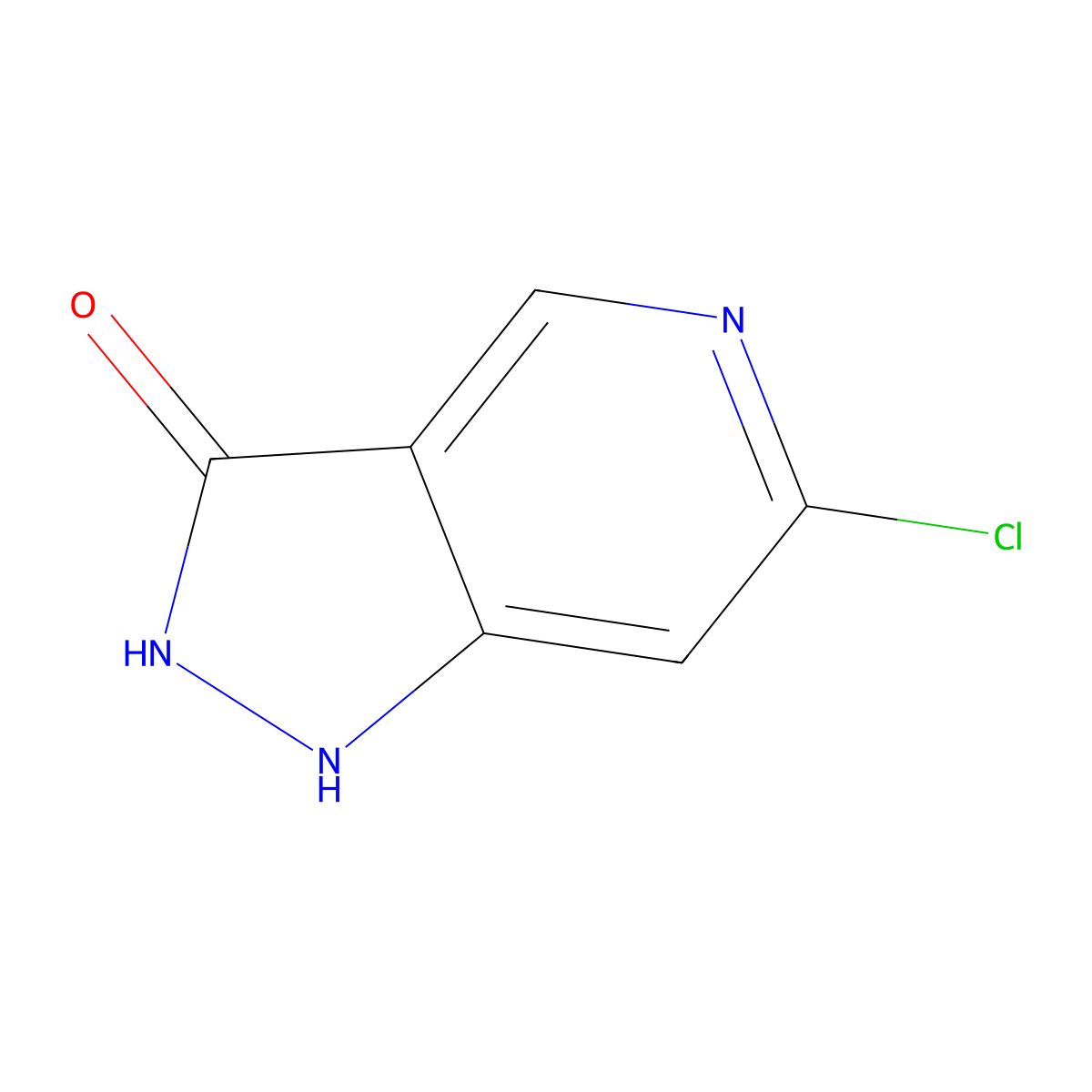 6-Chloro-1H-pyrazolo[4,3-c]pyridin-3-ol molecular structure, CAS 1588975-78-3