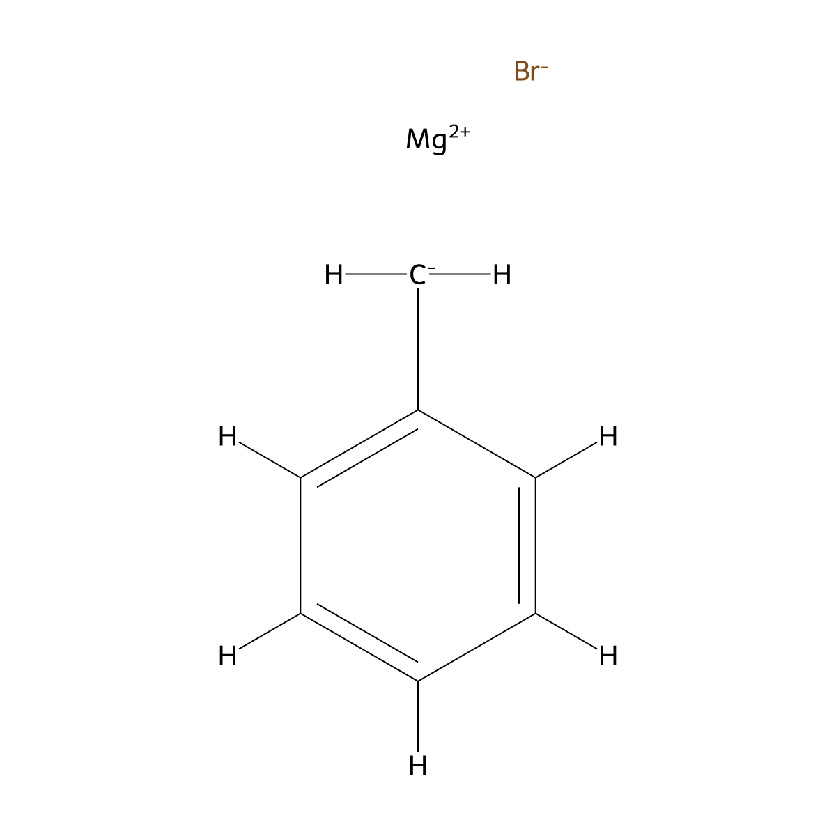 Benzylbromomagnesium molecular structure, CAS 1589-82-8