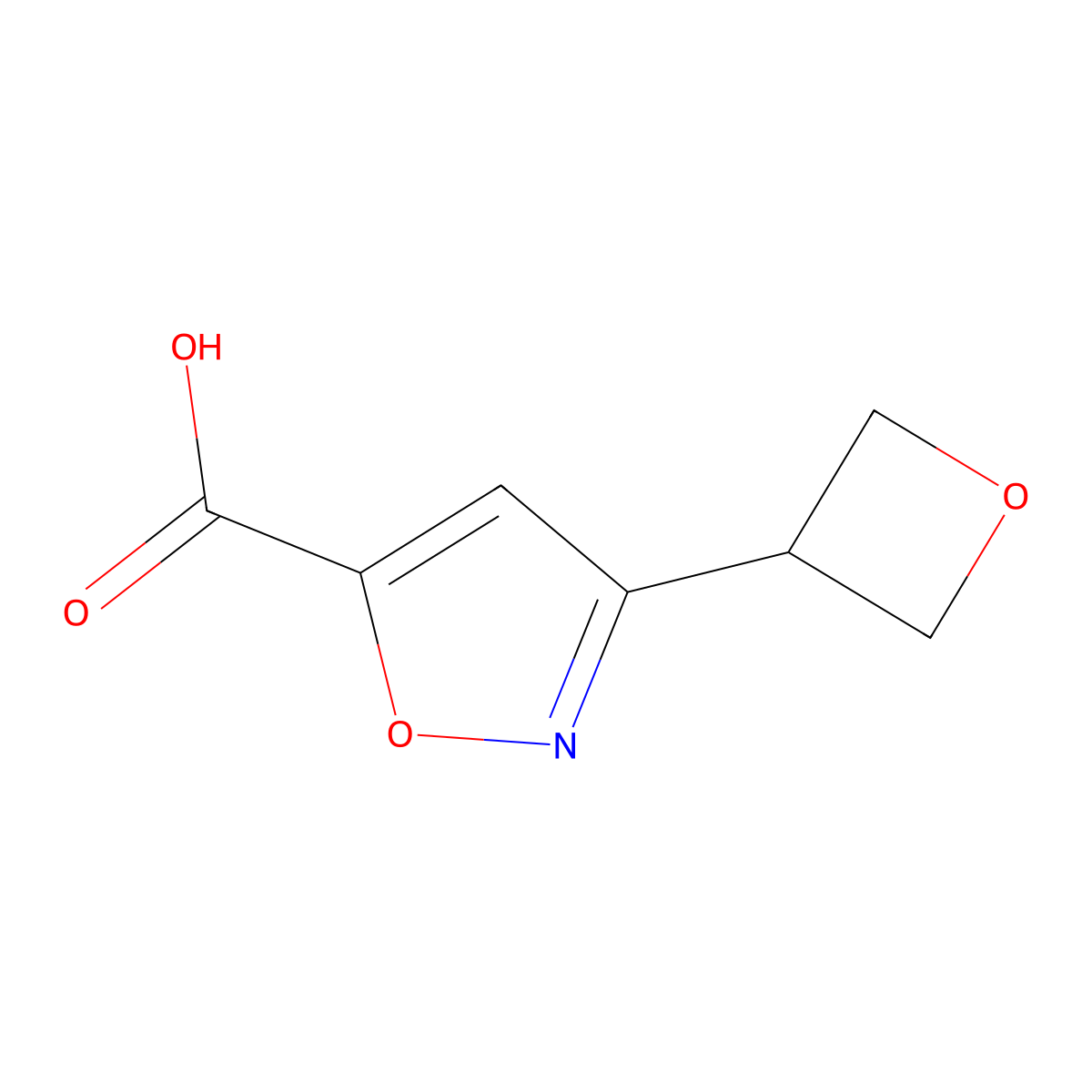 3-(Oxetan-3-yl)isoxazole-5-carboxylic acid molecular structure, CAS 1589005-39-9