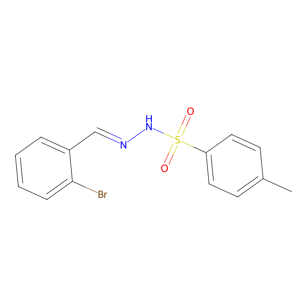 N'-(2-Bromobenzylidene)-4-methylbenzenesulfonohydrazide molecular structure, CAS 158918-49-1