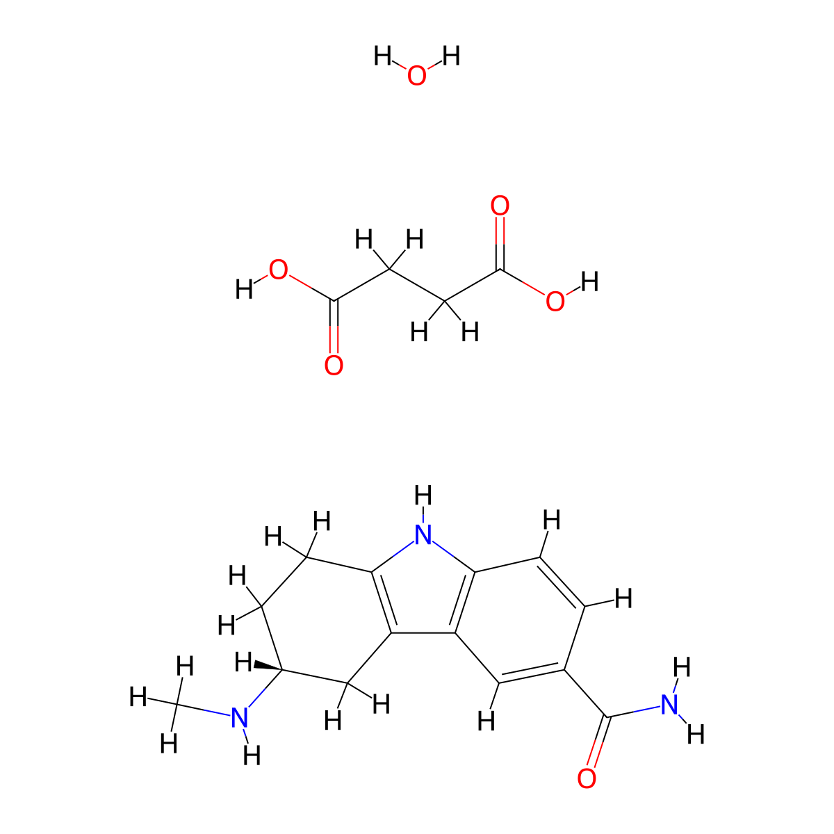 Frovatriptan Succinate molecular structure, CAS 158930-09-7