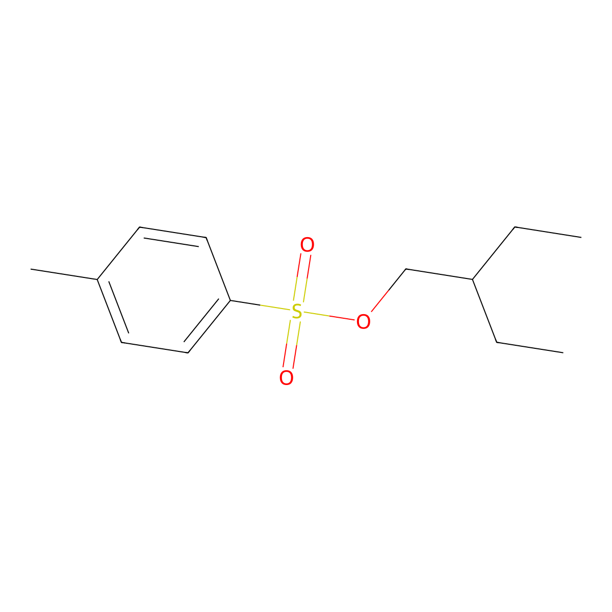 Toluene-4-sulfonic acid 2-ethylbutyl ester molecular structure, CAS 158937-75-8