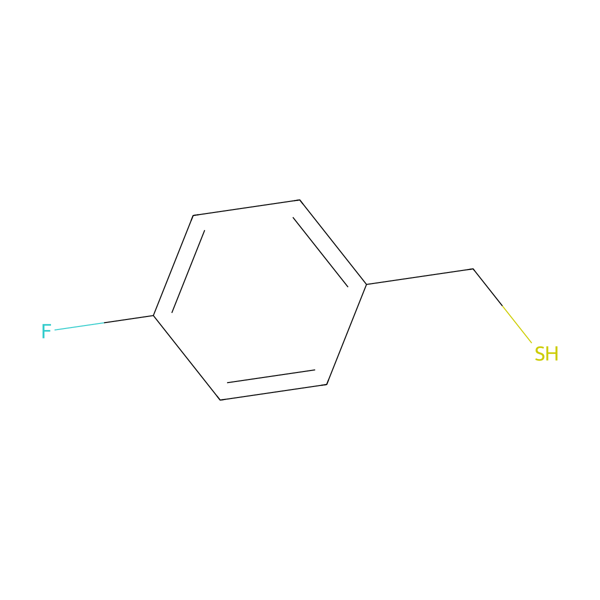 p-Fluorotoluene-alpha-thiol molecular structure, CAS 15894-04-9