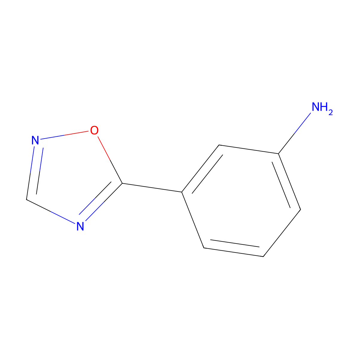 3-(1,2,4-Oxadiazol-5-yl)aniline molecular structure, CAS 158944-57-1