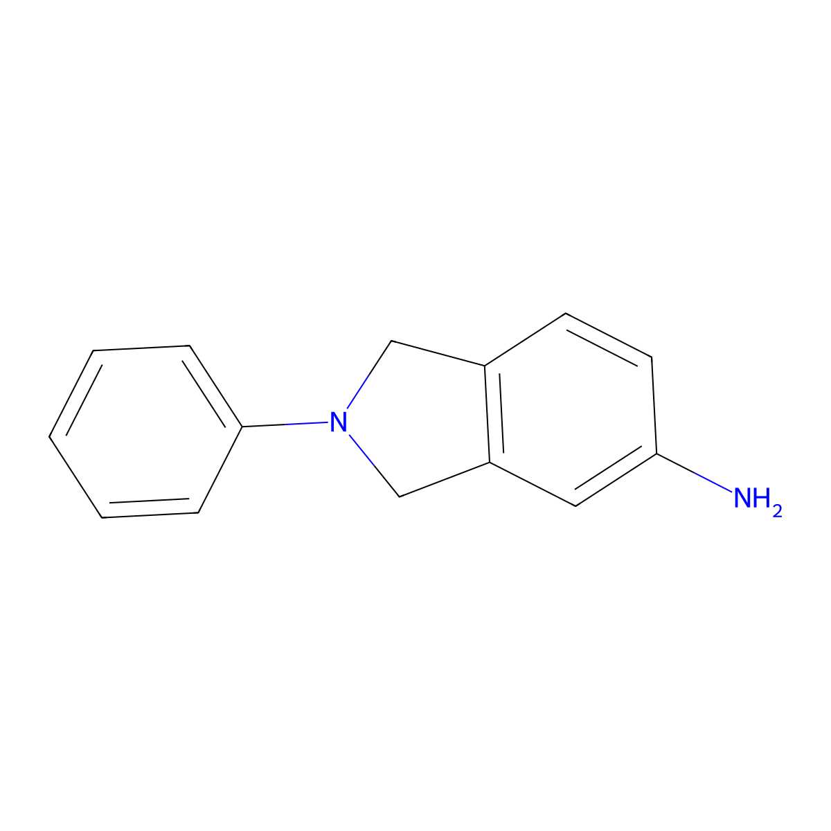 2-phenyl-2,3-dihydro-1H-isoindol-5-amine molecular structure, CAS 158944-59-3