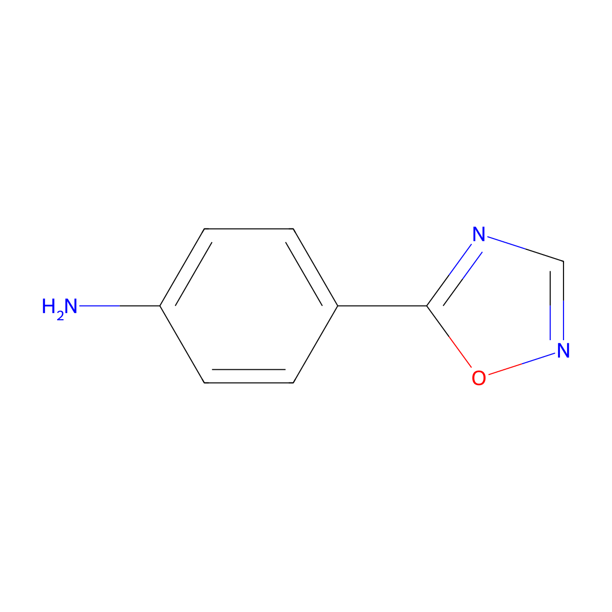 4-(1,2,4-Oxadiazol-5-yl)aniline molecular structure, CAS 158944-65-1