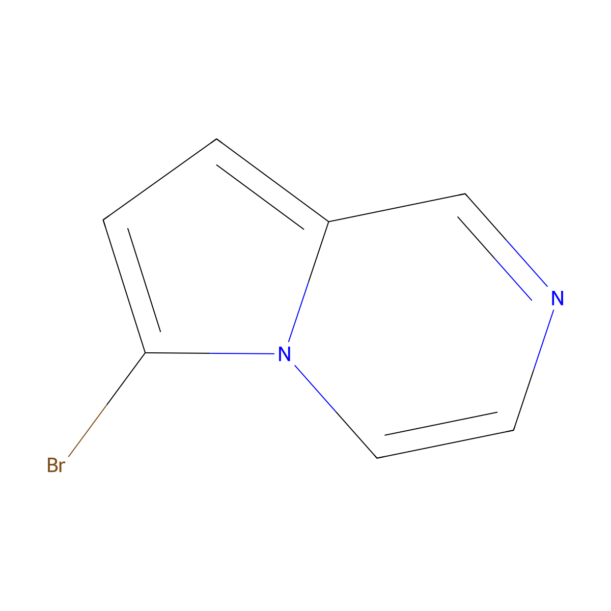 6-Bromopyrrolo[1,2-a]pyrazine molecular structure, CAS 158945-74-5