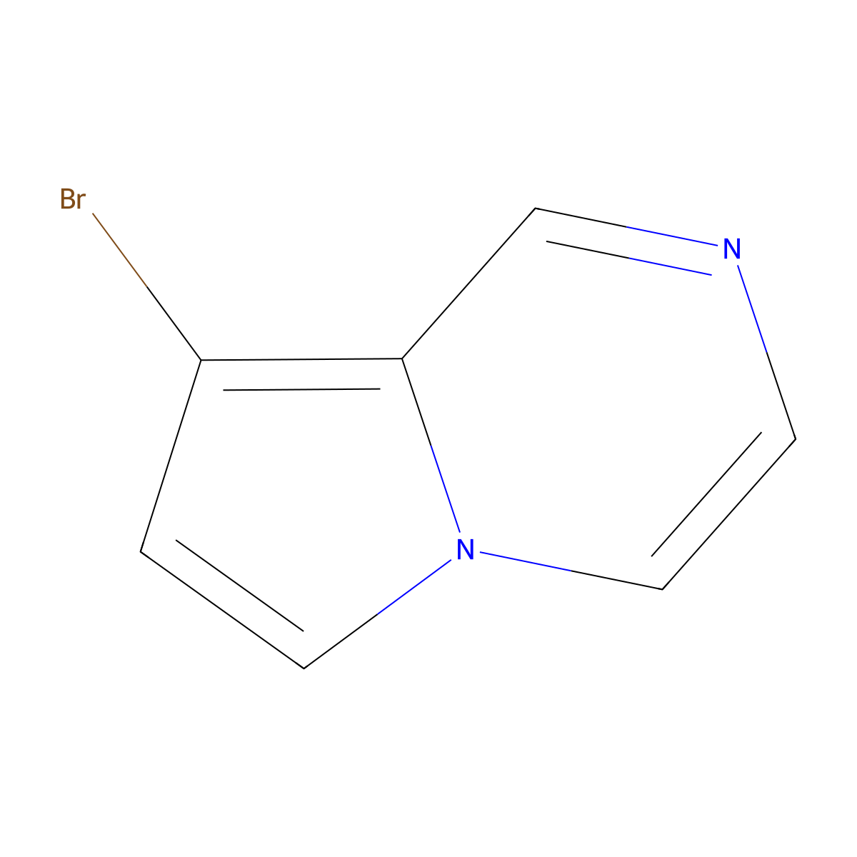 8-Bromopyrrolo[1,2-a]pyrazine molecular structure, CAS 158945-75-6