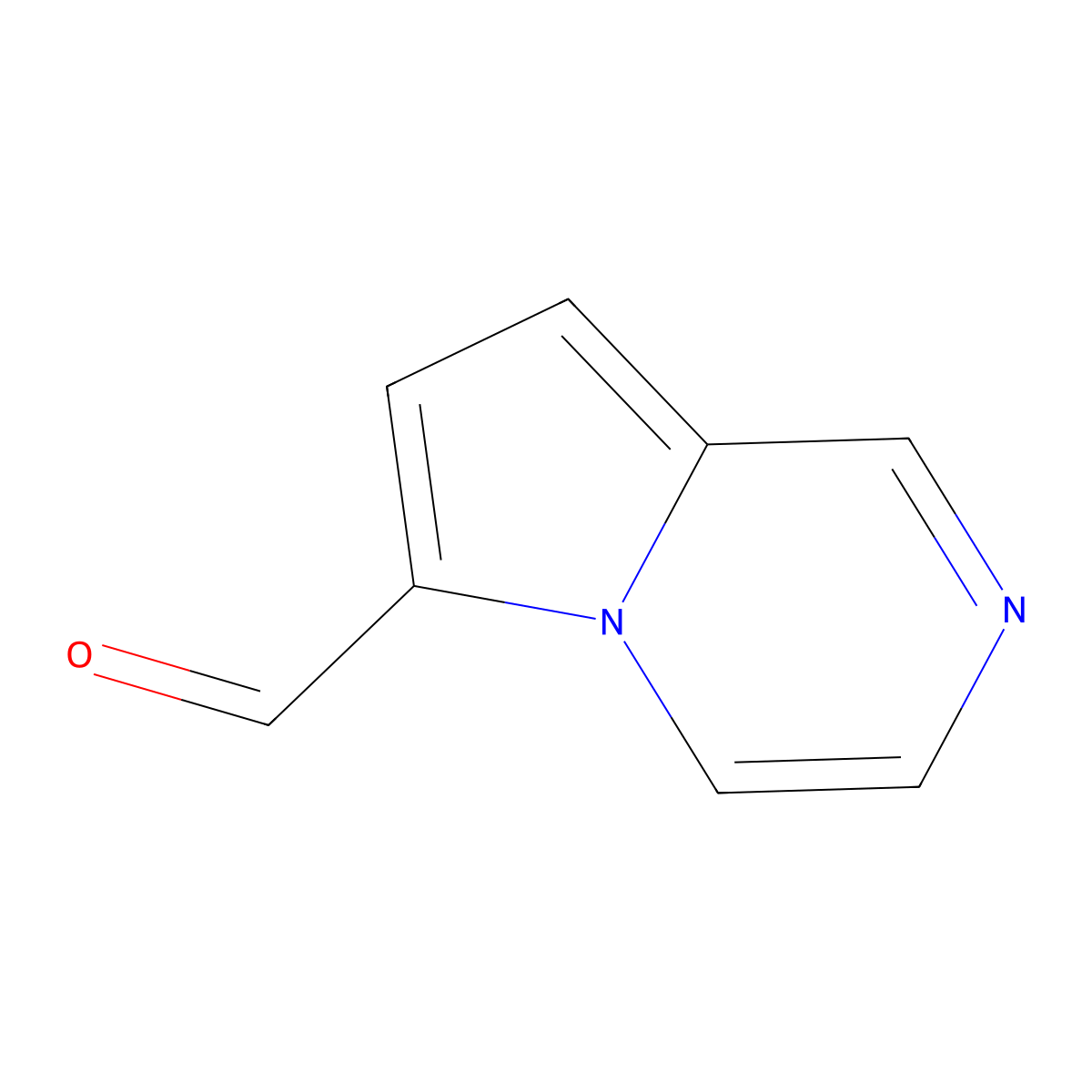 Pyrrolo[1,2-a]pyrazine-6-carbaldehyde molecular structure, CAS 158945-90-5