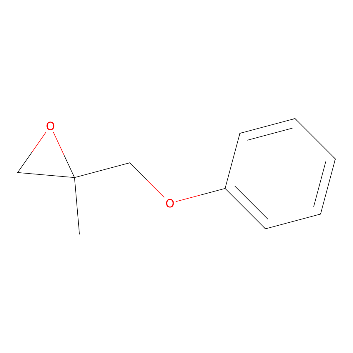 2-Methyl-2-(phenoxymethyl)oxirane molecular structure, CAS 15895-57-5