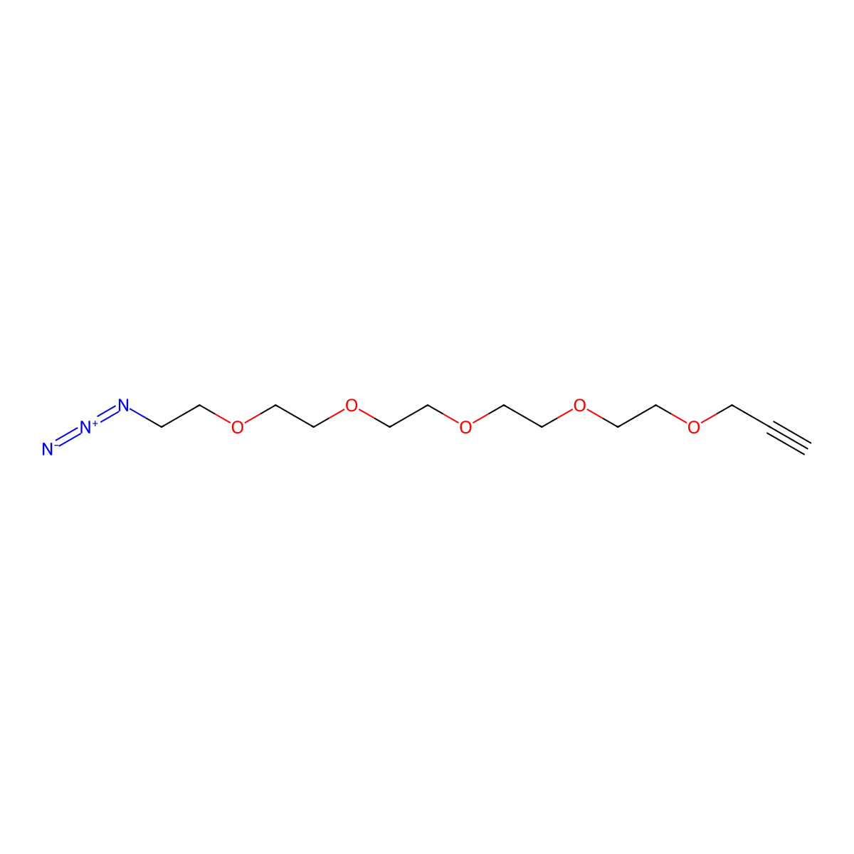 Propargyl-PEG5-azide molecular structure, CAS 1589522-62-2