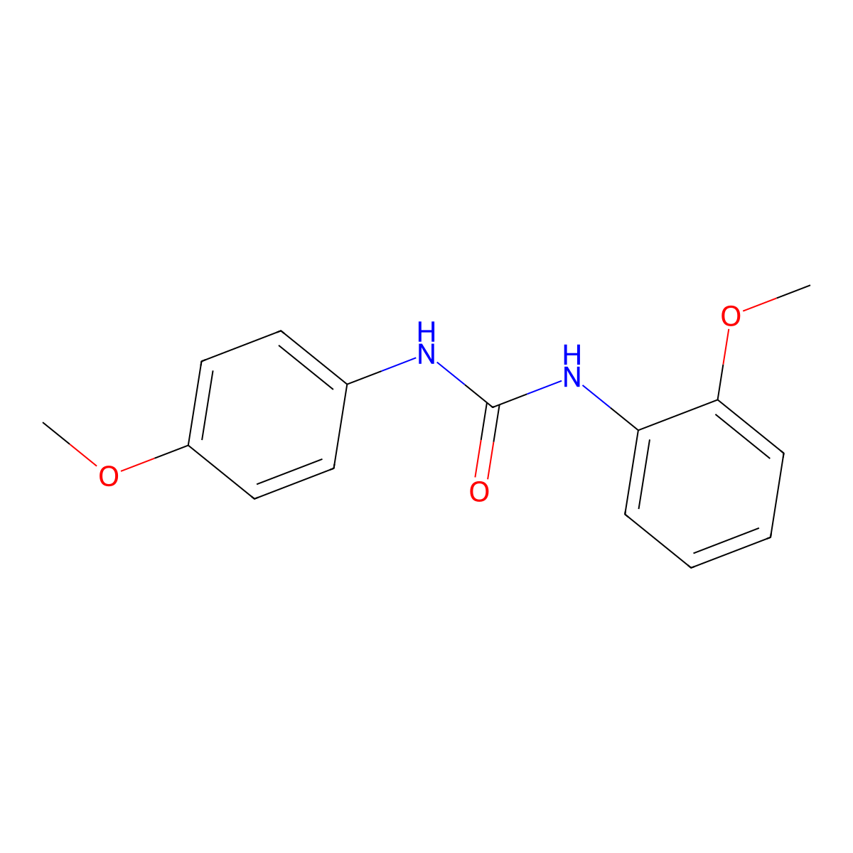 1-(2-Methoxyphenyl)-3-(4-methoxyphenyl)urea molecular structure, CAS 158957-84-7