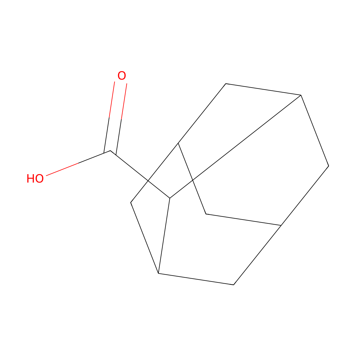 2-Adamantanecarboxylic acid molecular structure, CAS 15897-81-1