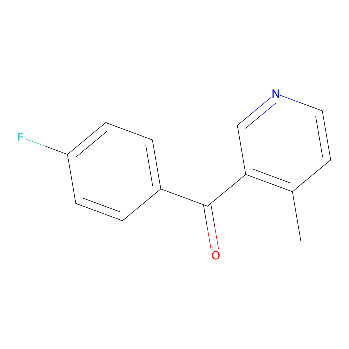 3-(4-Fluorobenzoyl)-4-methylpyridine molecular structure, CAS 158978-22-4