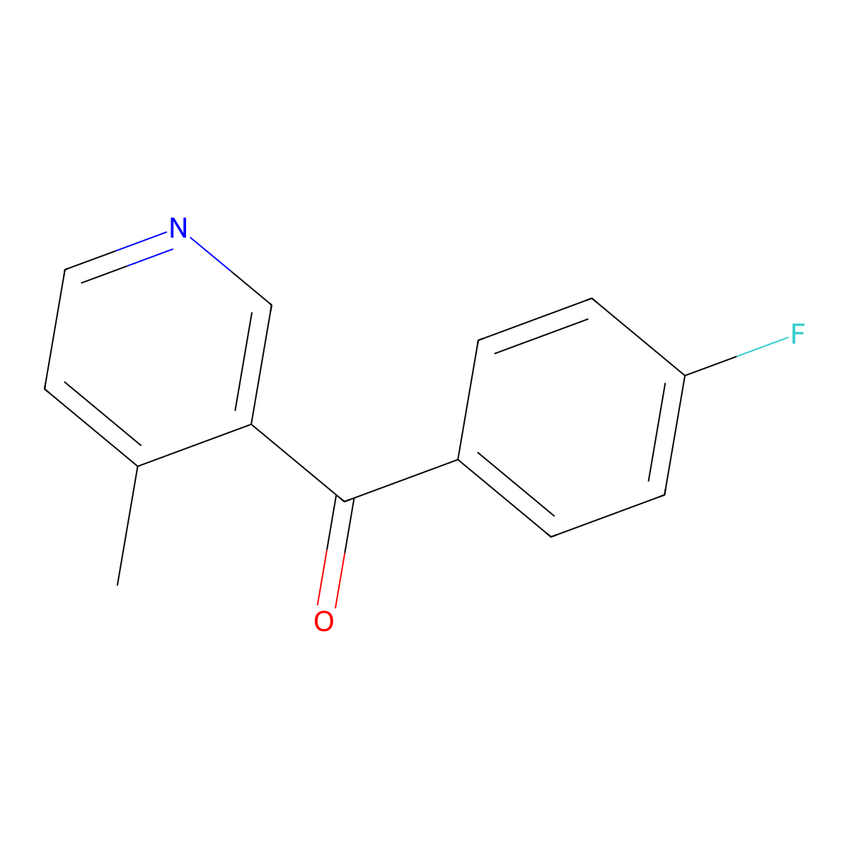 3-(4-Fluorobenzoyl)-4-methylpyridine molecular structure, CAS 158978-22-4