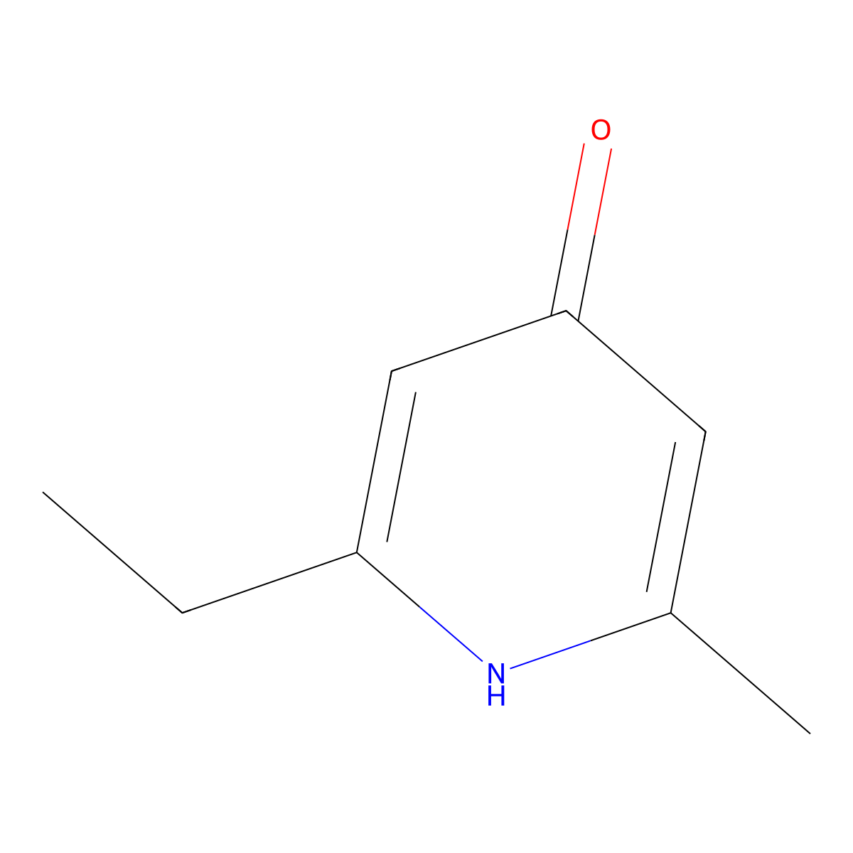 2-Ethyl-6-methylpyridin-4-ol molecular structure, CAS 15898-18-7