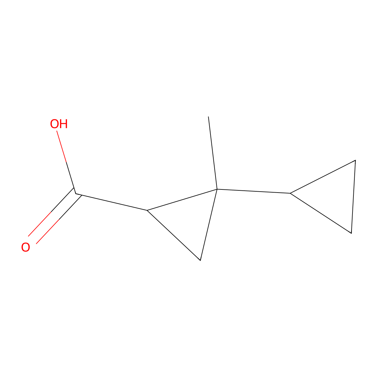 1-Methyl-[1,1'-BI(cyclopropane)]-2-carboxylic acid molecular structure, CAS 15898-89-2