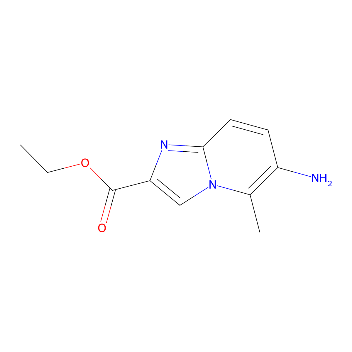 6-amino-5-methyl-Imidazo[1,2-a]pyridine-2-carboxylic acid ethyl ester molecular structure, CAS 158980-20-2