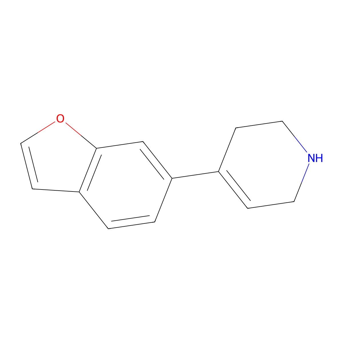 4-(1-Benzofuran-6-yl)-1,2,3,6-tetrahydropyridine molecular structure, CAS 158984-61-3
