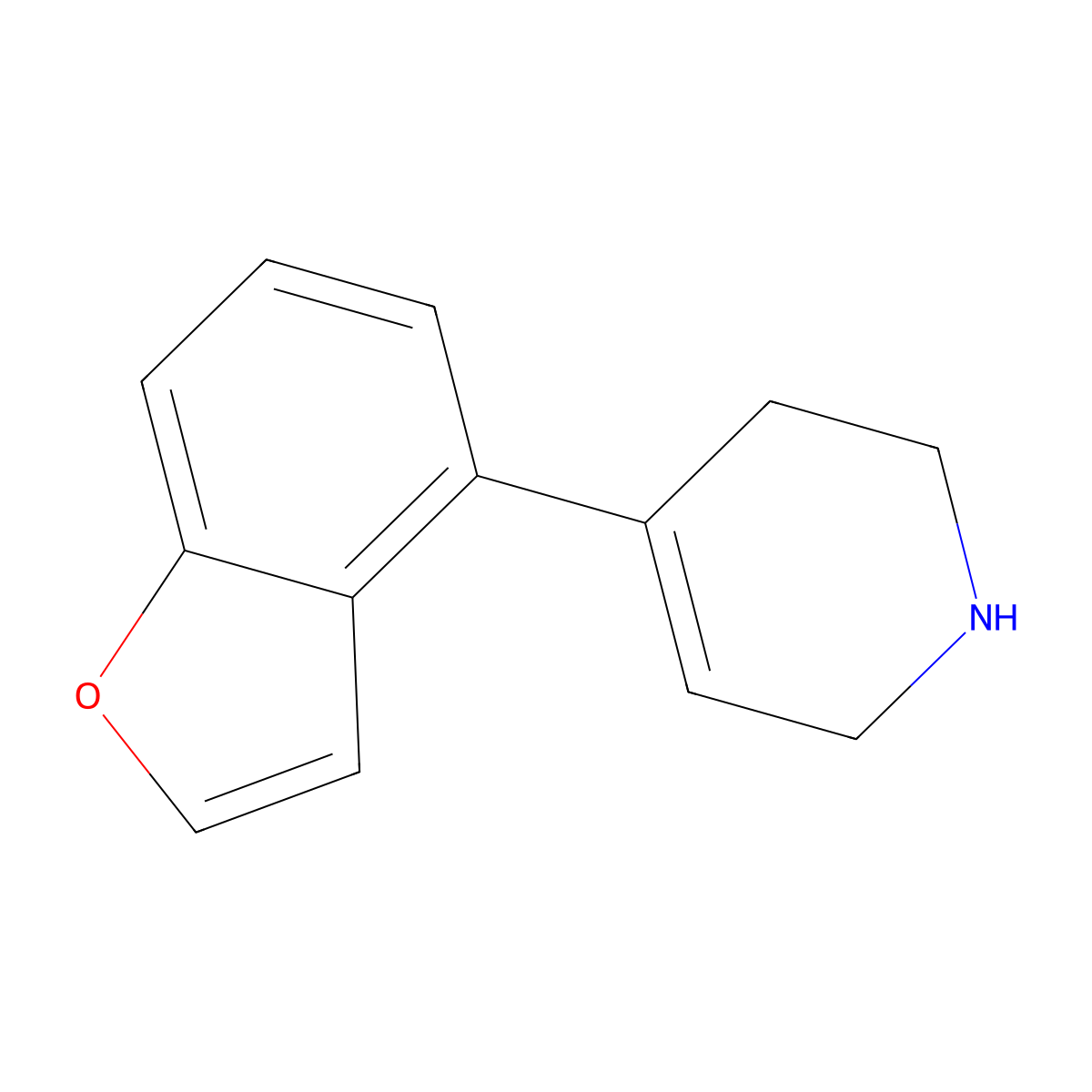 4-(1-Benzofuran-4-yl)-1,2,3,6-tetrahydropyridine molecular structure, CAS 158984-66-8