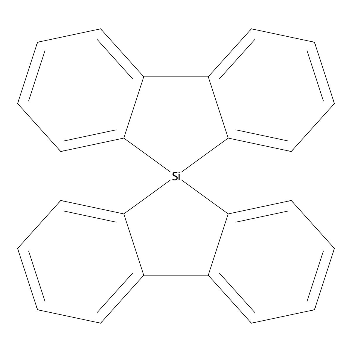 5,5'-Spirobi(dibenzosilole) molecular structure, CAS 159-68-2