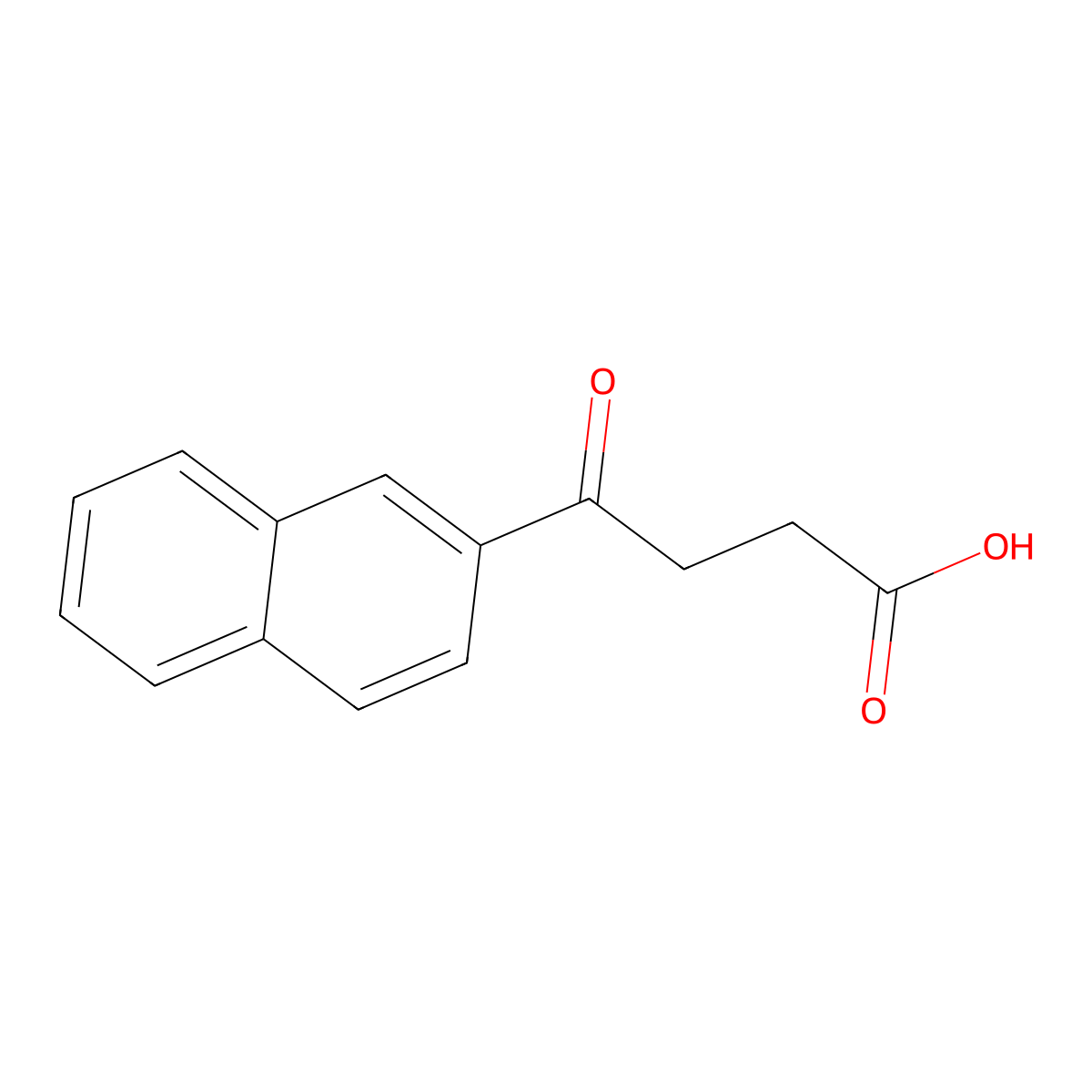 4-(Naphthalen-2-yl)-4-oxobutanoic acid molecular structure, CAS 1590-22-3