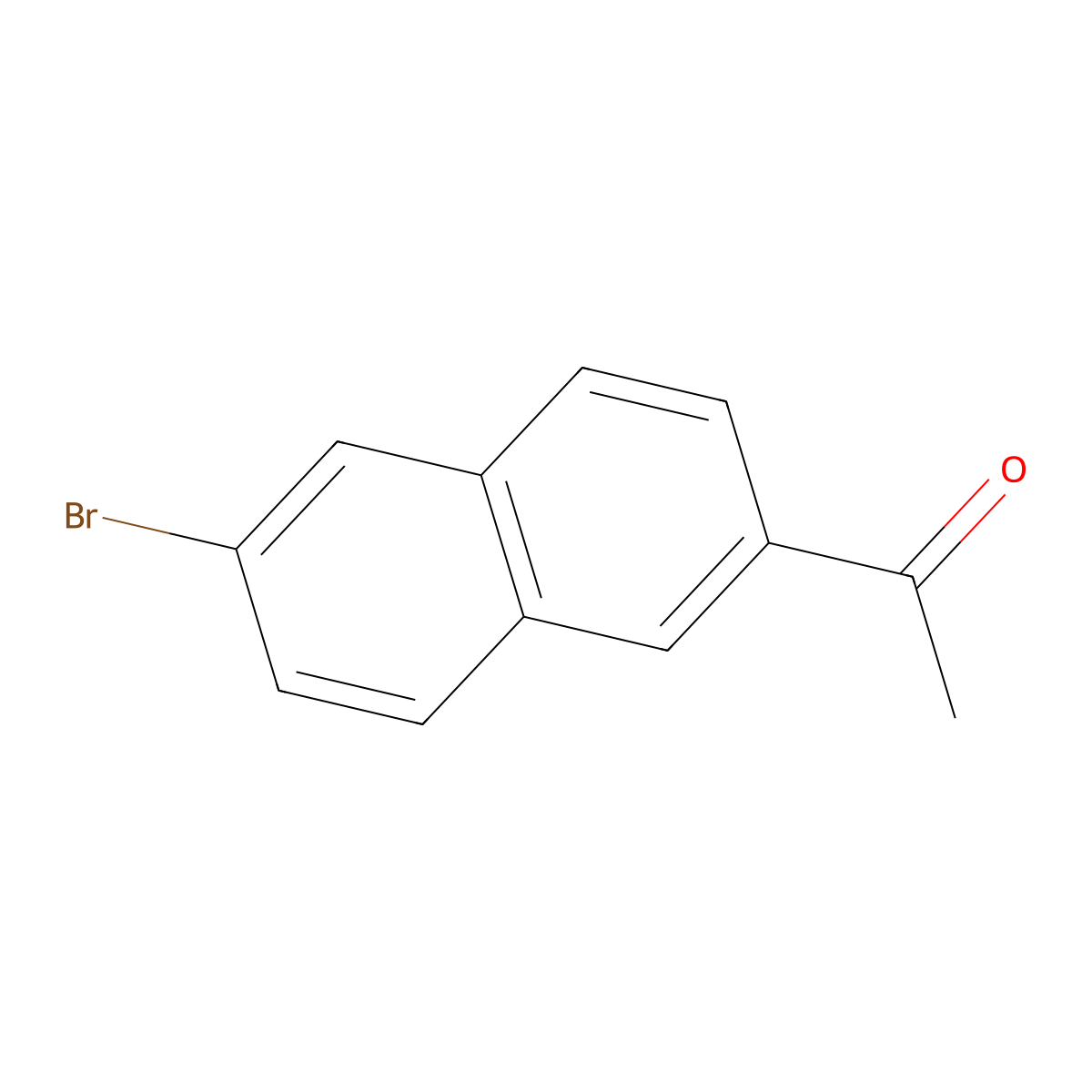 1-(6-Bromonaphthalen-2-yl)ethanone molecular structure, CAS 1590-25-6