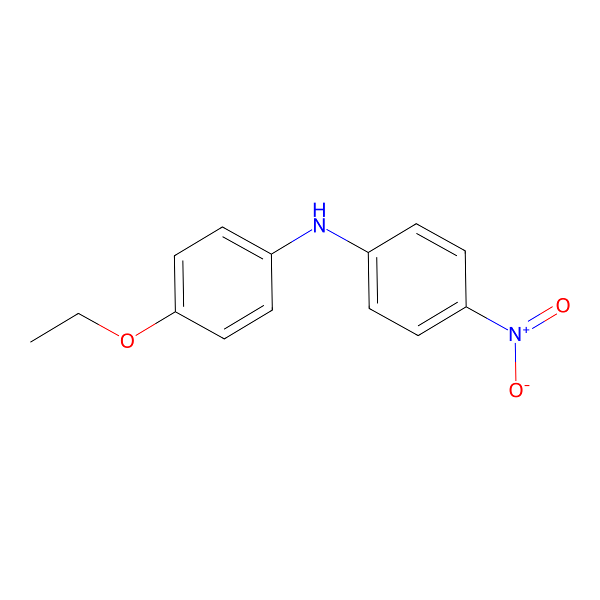 4-Ethoxy-N-(4-nitrophenyl)aniline molecular structure, CAS 1590-62-1